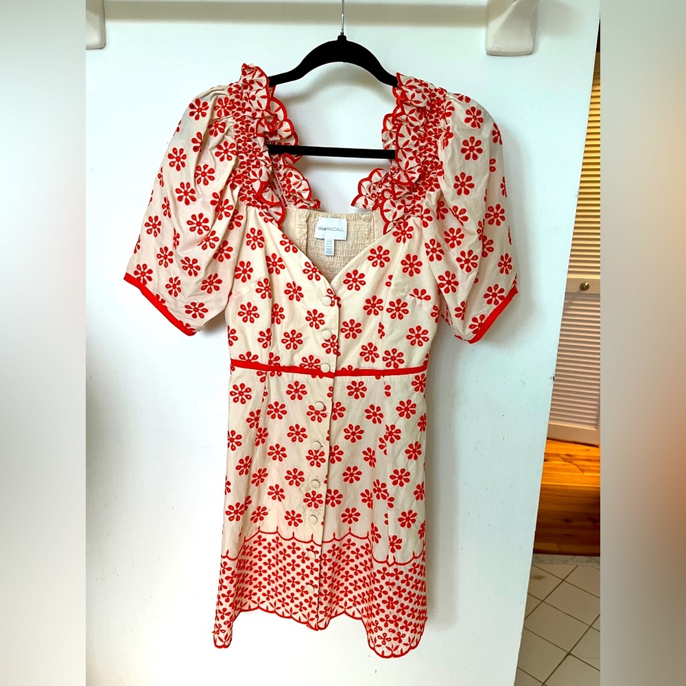 Alice McCall cotton “I want you” mini dress
